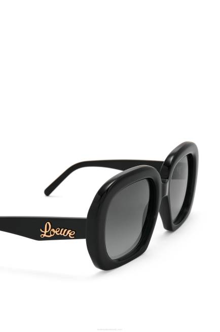 Black Square halfmoon sunglasses in acetate Loewe 84PR1439 Women