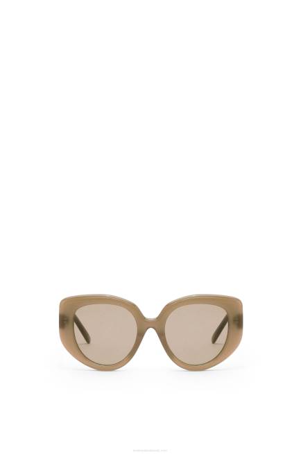 Brown Green Butterfly sunglasses in acetate Loewe 84PR1496 Women