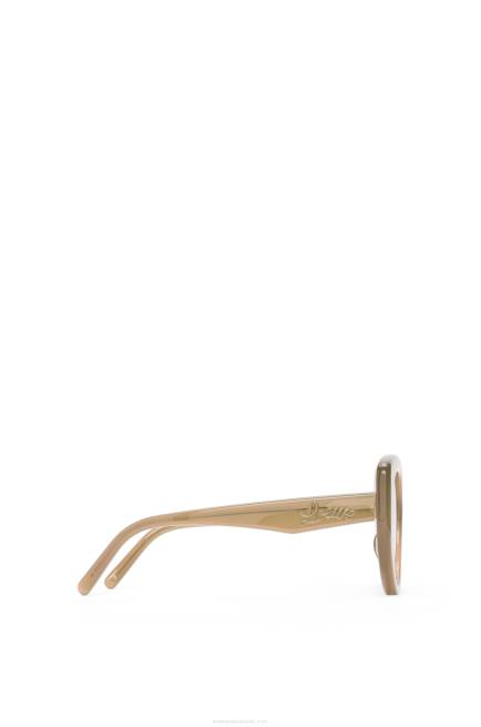 Brown Green Butterfly sunglasses in acetate Loewe 84PR1496 Women