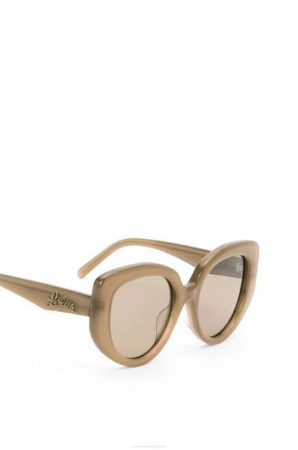 Brown Green Butterfly sunglasses in acetate Loewe 84PR1496 Women