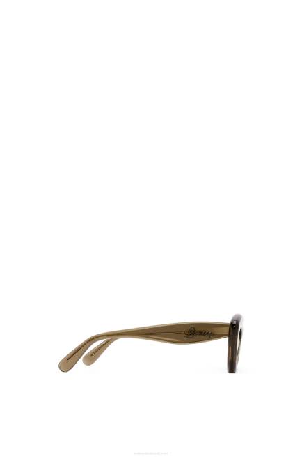 Brown Green Cateye sunglasses in acetate Loewe 84PR1498 Women