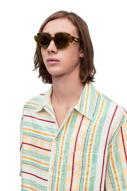 Cactus Green Flower sunglasses in injected nylon Loewe 84PR1462 Women