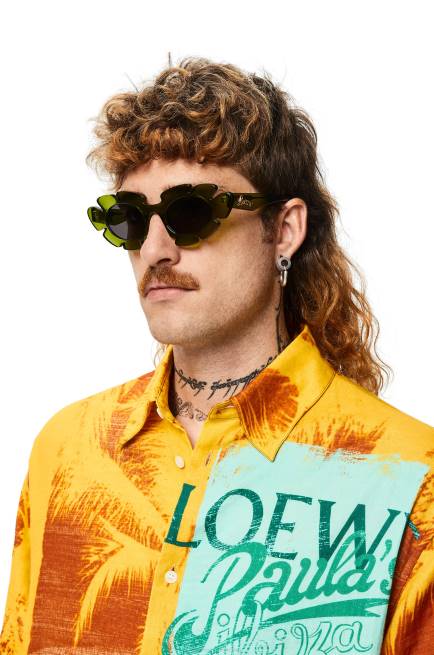 Cactus Green Flower sunglasses in injected nylon Loewe 84PR1462 Women
