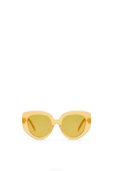 Canary Yellow Butterfly sunglasses in acetate Loewe 84PR1505 Women