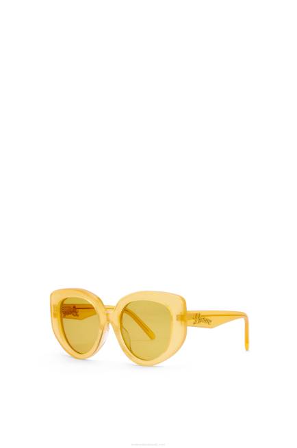 Canary Yellow Butterfly sunglasses in acetate Loewe 84PR1505 Women