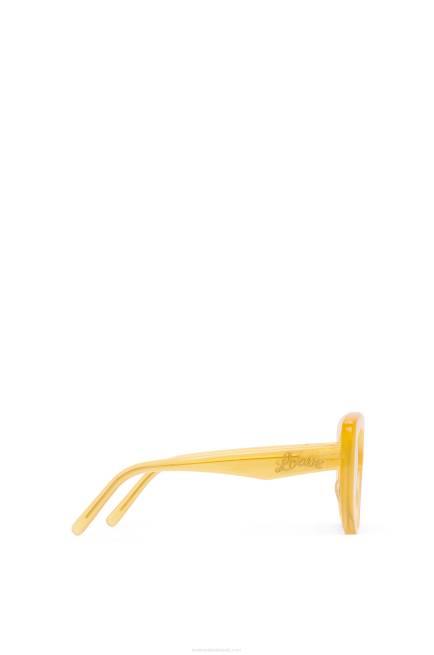 Canary Yellow Butterfly sunglasses in acetate Loewe 84PR1505 Women