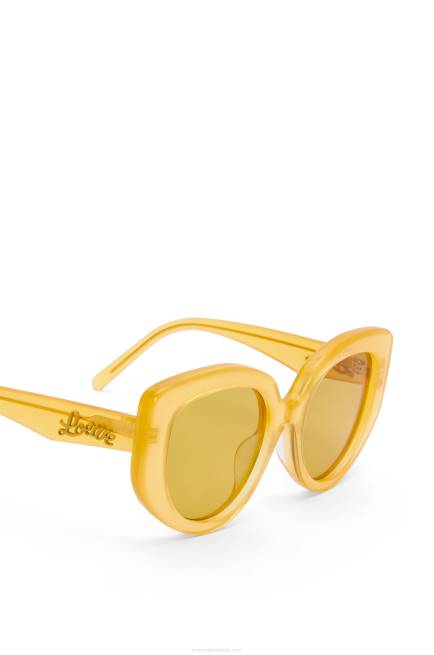 Canary Yellow Butterfly sunglasses in acetate Loewe 84PR1505 Women