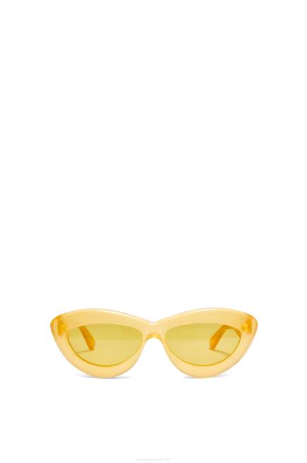 Canary Yellow Cateye sunglasses in acetate Loewe 84PR1504 Women