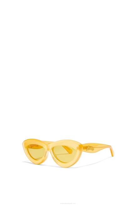 Canary Yellow Cateye sunglasses in acetate Loewe 84PR1504 Women