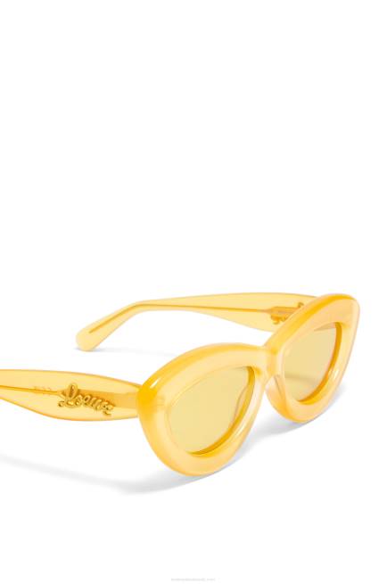 Canary Yellow Cateye sunglasses in acetate Loewe 84PR1504 Women