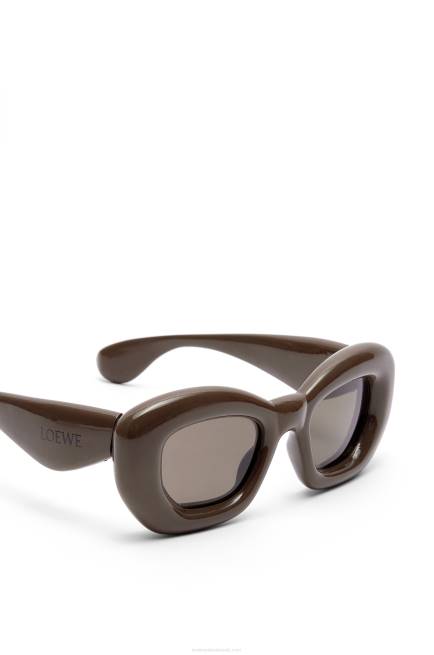 Dark Brown Fw23 Inflated butterfly sunglasses in nylon Loewe 84PR1452 Women