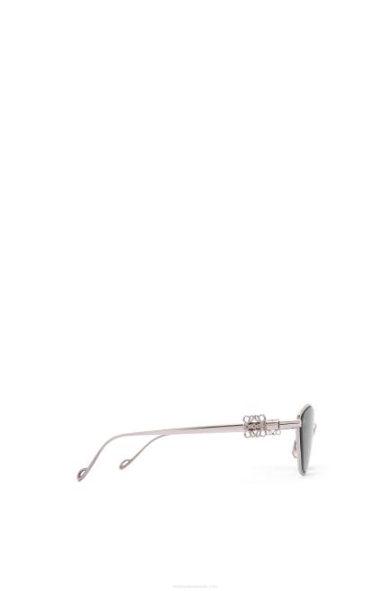 Dark Green Anagram hexagonal sunglasses in metal Loewe 84PR1446 Women