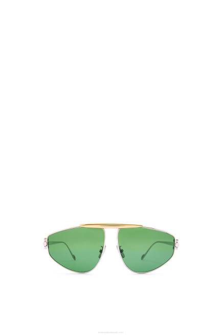 Dark Green Spoiler new aviator sunglasses in metal Loewe 84PR1449 Women