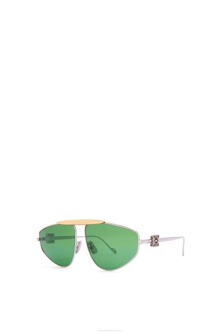 Dark Green Spoiler new aviator sunglasses in metal Loewe 84PR1449 Women