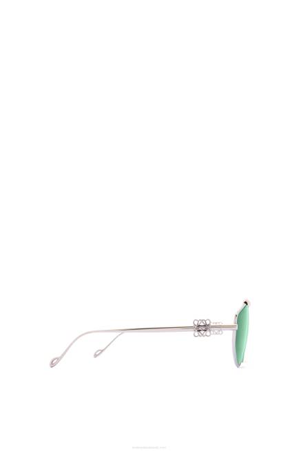 Dark Green Spoiler new aviator sunglasses in metal Loewe 84PR1449 Women