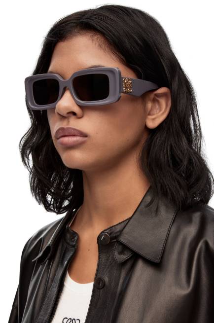 Dusty Lilac Rectangular sunglasses in acetate Loewe 84PR1477 Women