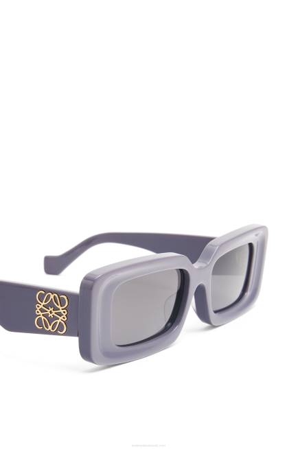 Dusty Lilac Rectangular sunglasses in acetate Loewe 84PR1477 Women