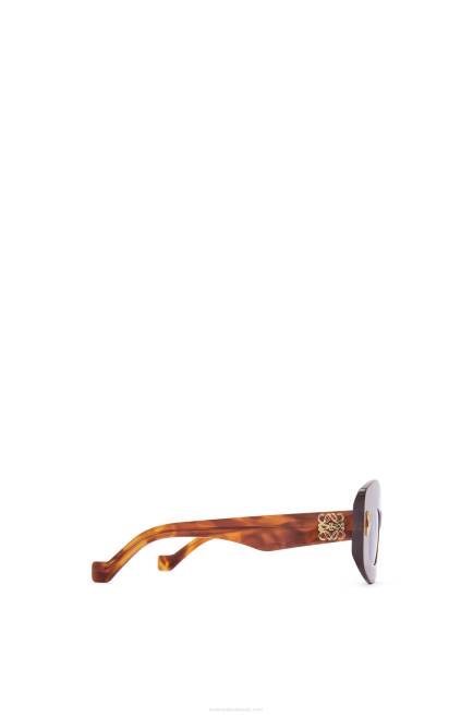 Flamed Havana Screen sunglasses in acetate Loewe 84PR1432 Women