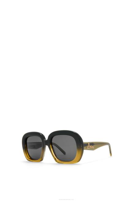 Gradient Green Square halfmoon sunglasses in acetate Loewe 84PR1440 Women