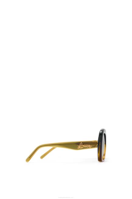Gradient Green Square halfmoon sunglasses in acetate Loewe 84PR1440 Women