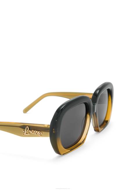 Gradient Green Square halfmoon sunglasses in acetate Loewe 84PR1440 Women