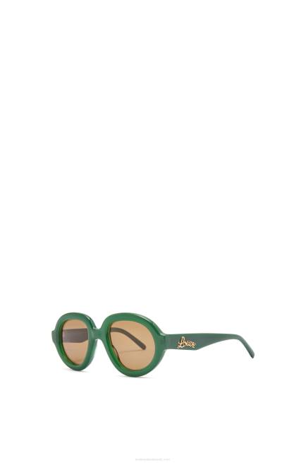 Green Ss23 Aviator sunglasses in acetate Loewe 84PR1488 Women
