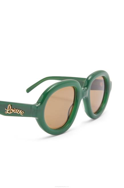 Green Ss23 Aviator sunglasses in acetate Loewe 84PR1488 Women