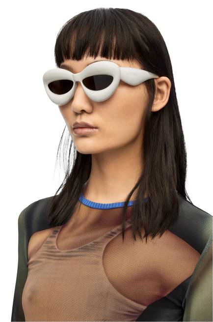 Grey Inflated cateye sunglasses in nylon Loewe 84PR1424 Women