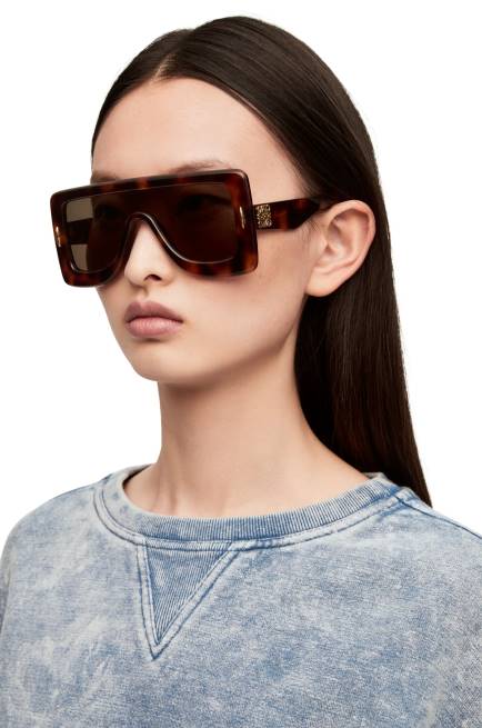 Havana Anagram mask sunglasses in acetate Loewe 84PR1490 Women