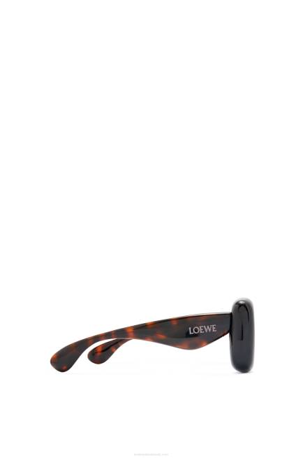 Havana Inflated rectangular sunglasses in nylon Loewe 84PR1469 Women
