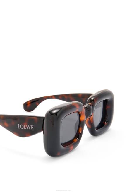 Havana Inflated rectangular sunglasses in nylon Loewe 84PR1469 Women