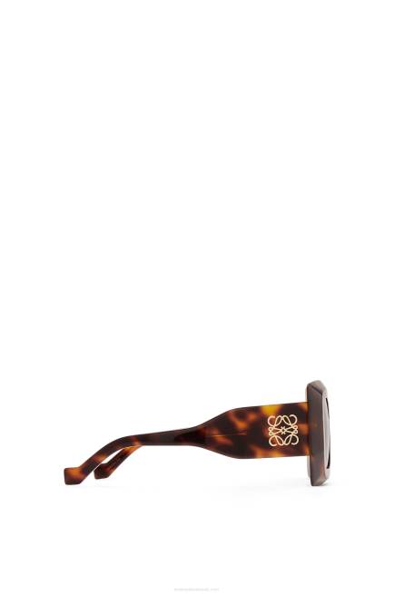 Havana Oversized square sunglasses in acetate Loewe 84PR1491 Women