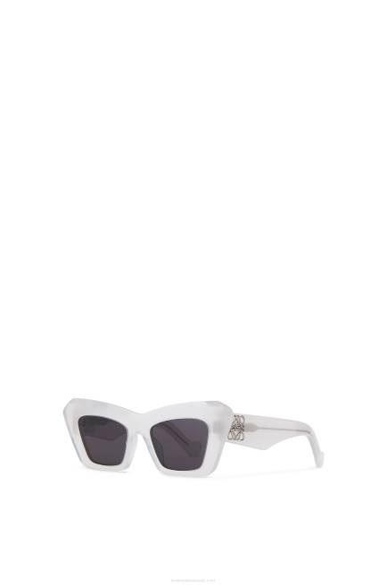 Ice White Cateye sunglasses in acetate Loewe 84PR1479 Women