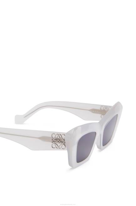 Ice White Cateye sunglasses in acetate Loewe 84PR1479 Women