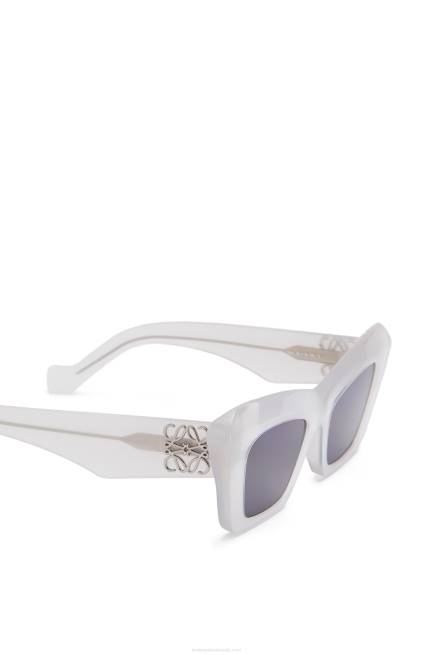 Ice White Cateye sunglasses in acetate Loewe 84PR1479 Women
