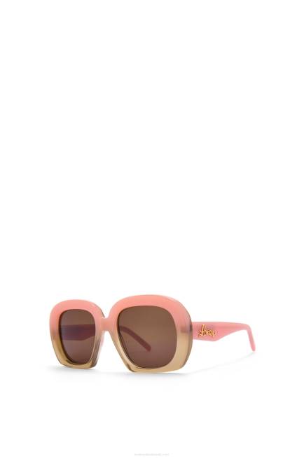 Jungle Green/Rosemary Square halfmoon sunglasses in acetate Loewe 84PR1437 Women