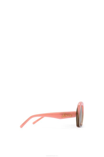 Jungle Green/Rosemary Square halfmoon sunglasses in acetate Loewe 84PR1437 Women