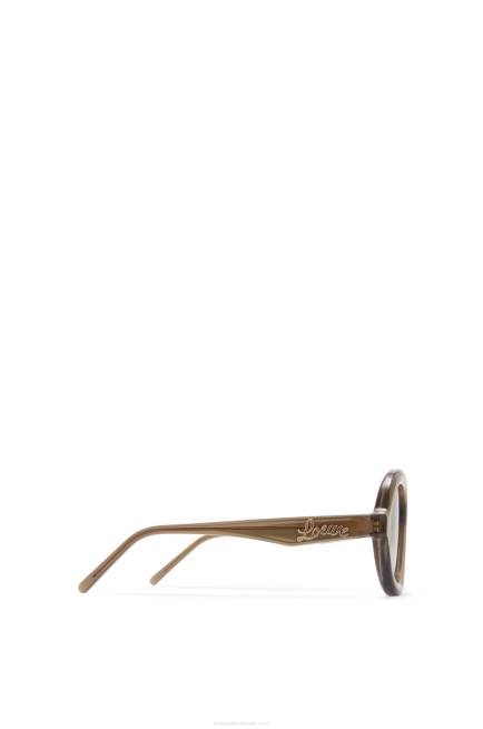 Khaki Green Aviator sunglasses in acetate Loewe 84PR1486 Women