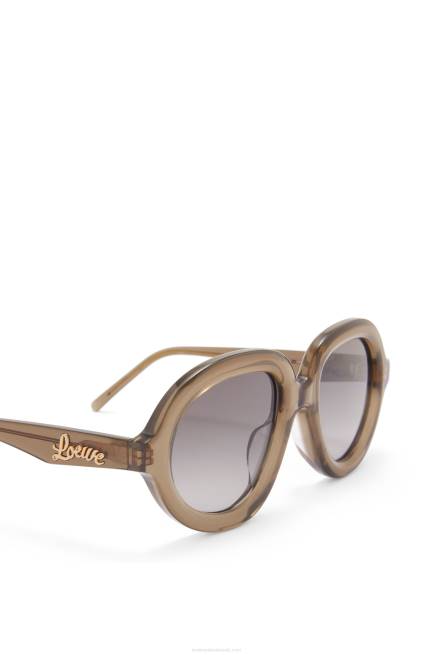 Khaki Green Aviator sunglasses in acetate Loewe 84PR1486 Women