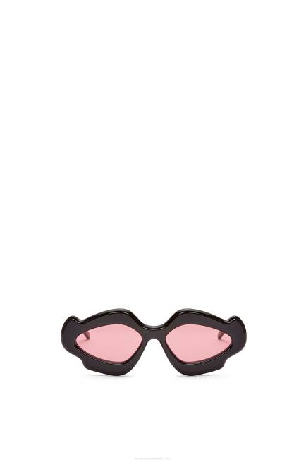 Shiny Black Flame sunglasses in acetate Loewe 84PR1465 Women