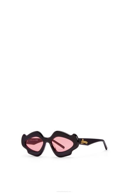 Shiny Black Flame sunglasses in acetate Loewe 84PR1465 Women