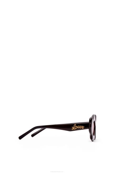 Shiny Black Flame sunglasses in acetate Loewe 84PR1465 Women