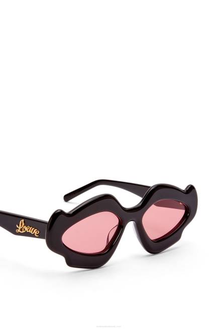 Shiny Black Flame sunglasses in acetate Loewe 84PR1465 Women