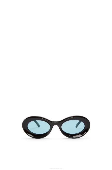 Shiny Black Loop sunglasses in acetate Loewe 84PR1457 Women