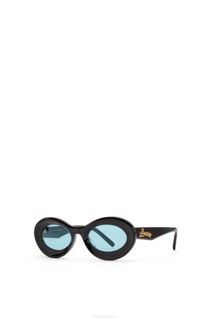 Shiny Black Loop sunglasses in acetate Loewe 84PR1457 Women