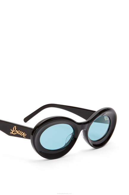 Shiny Black Loop sunglasses in acetate Loewe 84PR1457 Women