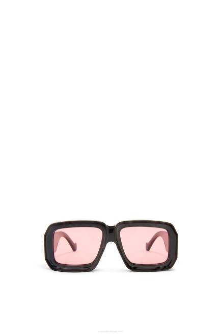 Shiny Black Paula's Ibiza dive in mask sunglasses Loewe 84PR1471 Women