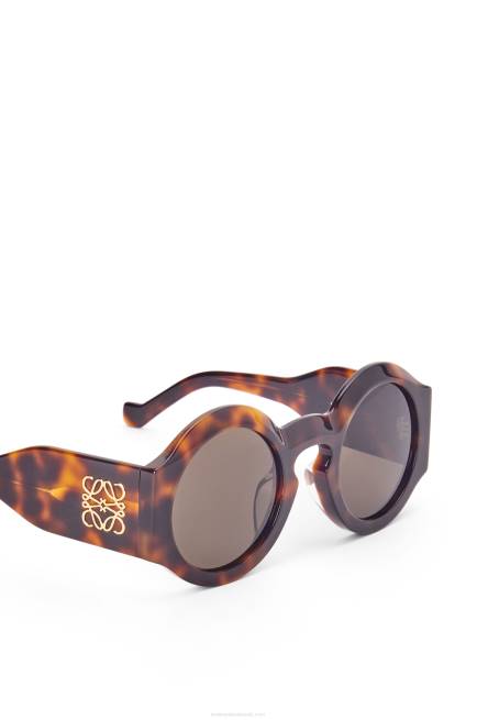 Shiny Classic Havana Curved sunglasses in acetate Loewe 84PR1444 Women