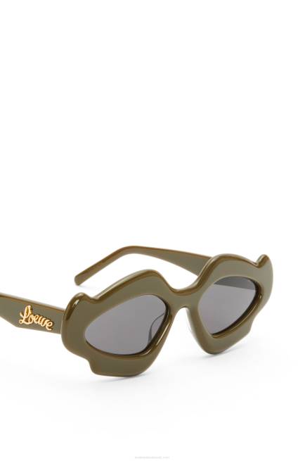 Shiny Khaki Flame sunglasses in acetate Loewe 84PR1468 Women