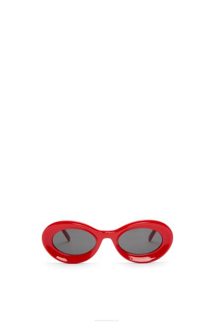Shiny Red Loop sunglasses in acetate Loewe 84PR1458 Women